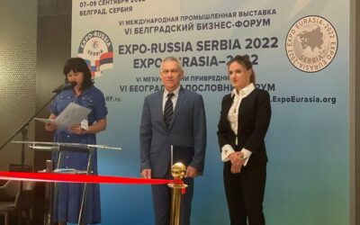 НА ОТВАРАЊУ МЕЂУНАРОДНОГ ЕКСПО САЈМА „РУСИЈА-СРБИЈА“!